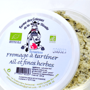 Fromage à tartiner - ail et fine herbe
