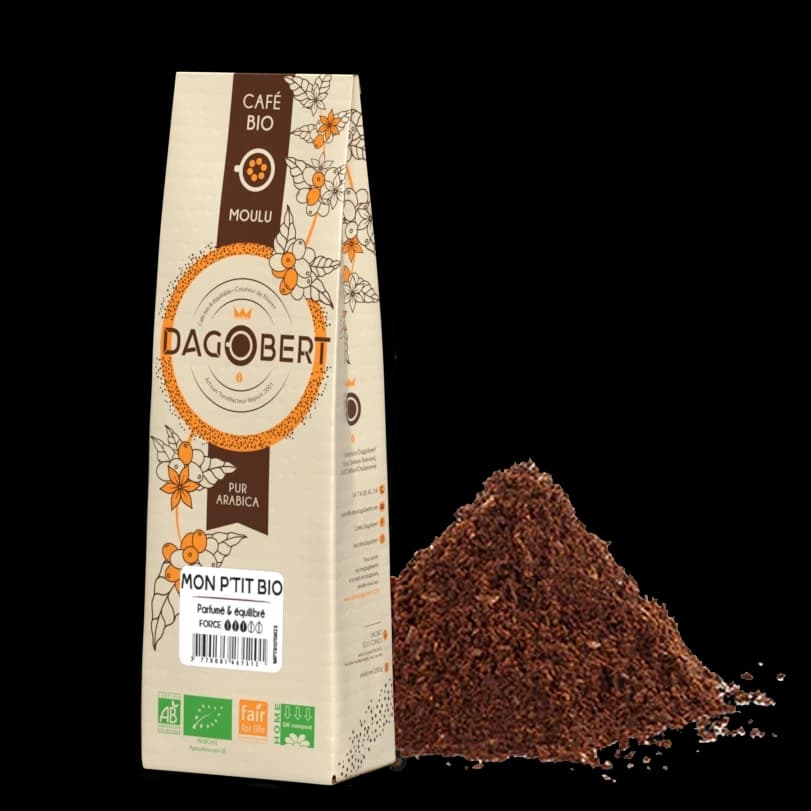 Café Arabica moulu- mélange mon p'tit bio- origine Pérou et Honduras